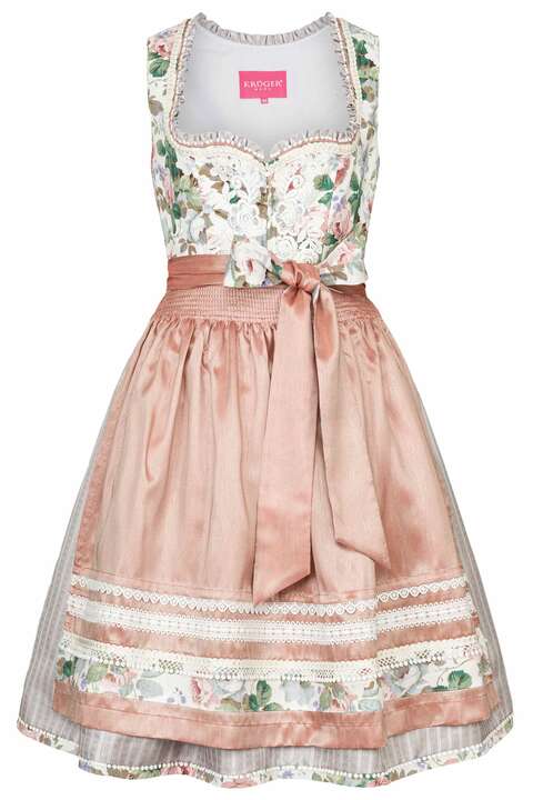 Mini Dirndl Blumenmuster rose