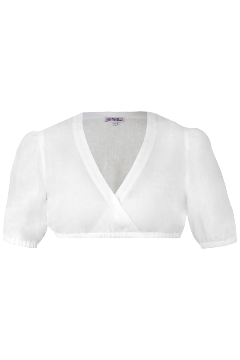 Dirndlbluse mit halblangen rmeln offwhite