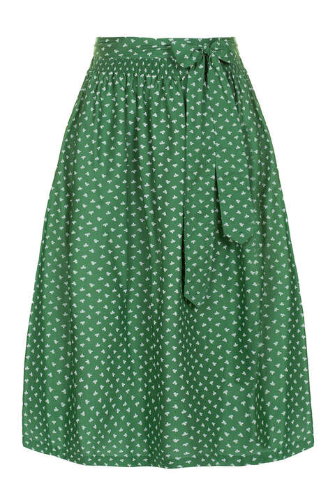 Midi-Dirndlschrze mit Blumenmuster 70cm grn