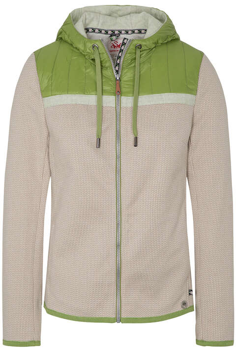 Alpine Damen Outdoorjacke mit Kapuze beige grn