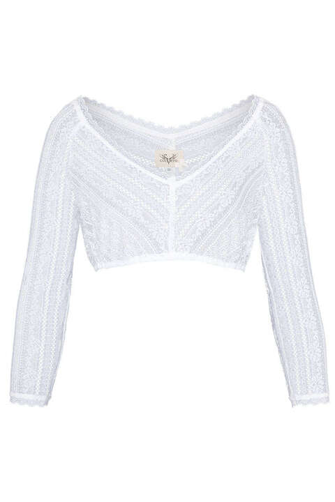 Dirndlblue Spitze off shoulder weiss