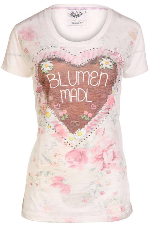 Trachten T-Shirt  Blumen Madl