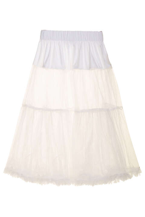 Damen Unterrock Petticoat 60 cm wei