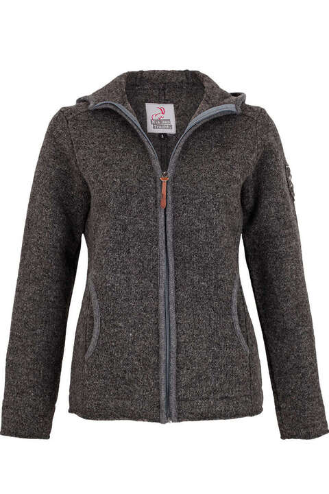 Damen Outdoor-Jacke mit Kapuze grau