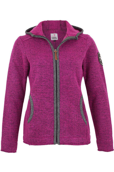 Damen Outdoor-Jacke mit Kapuze fuchsia