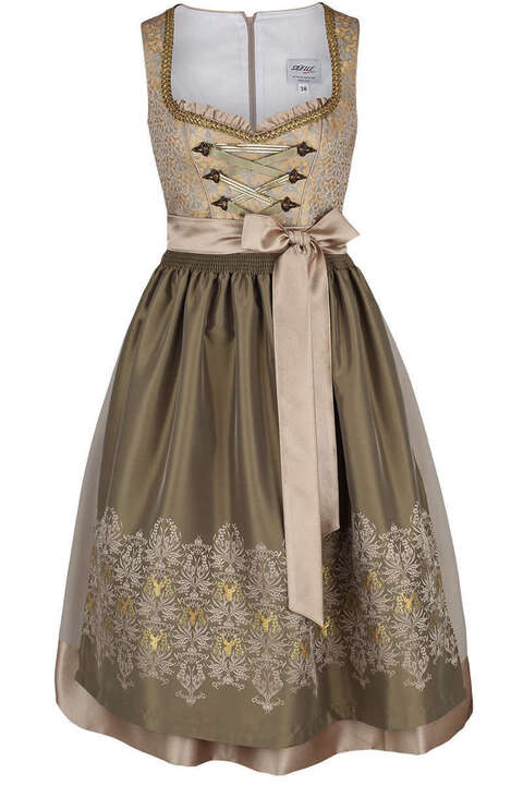 Festliches Dirndl midi gold