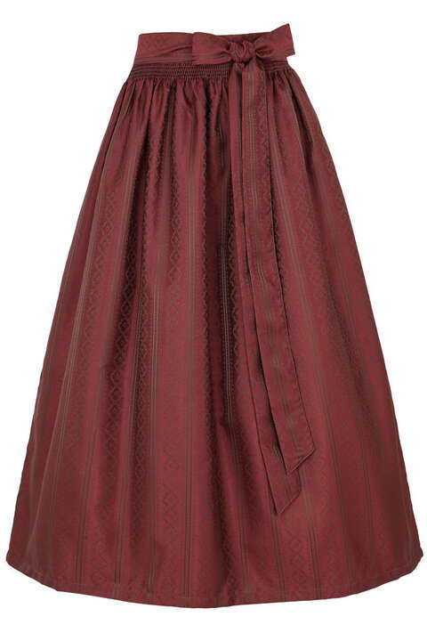 Dirndl-Schrze 85cm lang gestreift rot