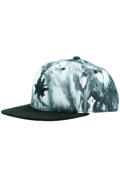 Cap Snapback 'Edelwei' batik schwarz