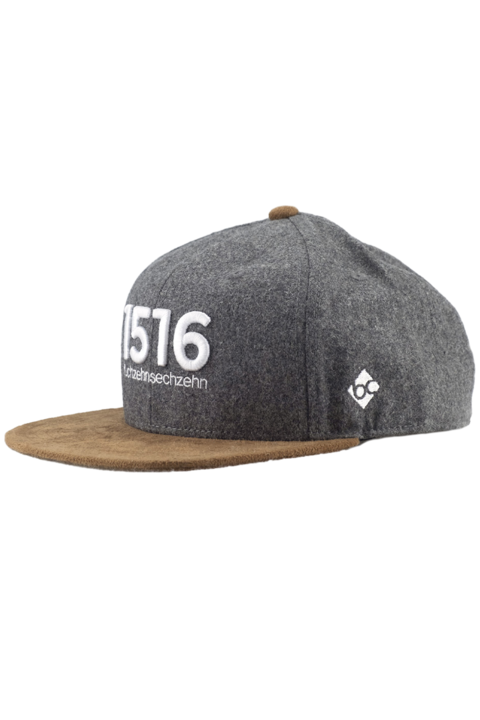 Herren Cap '1516' grau