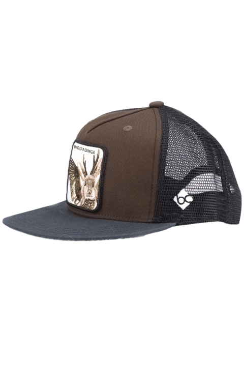 Cap 'Woipadinga' flat braun