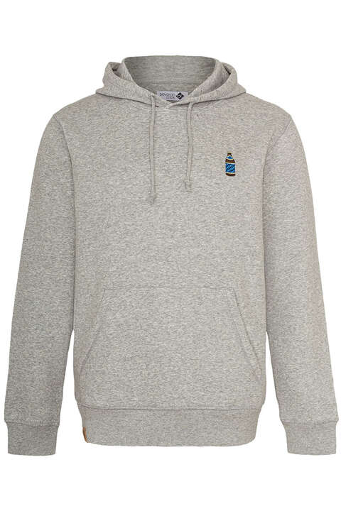 Kapuzen-Hoodie 'Helles Bayrisches Bier' grau