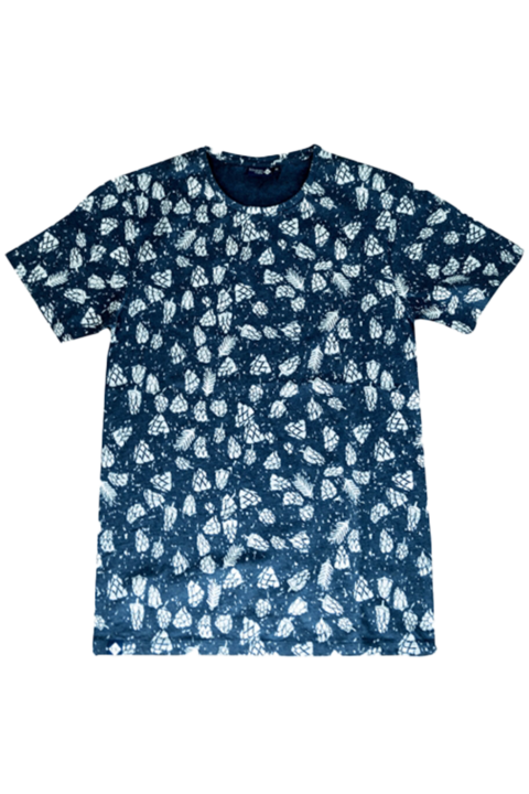 Herren T-Sirt 'Hopfenernte' blau
