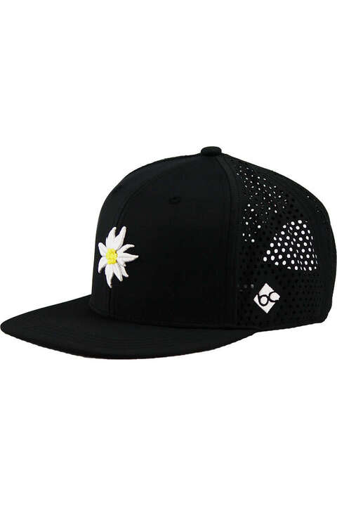 Snapback Cap mit Edelweisslogo schwarz