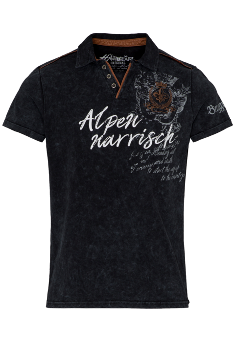 Herren T-Shirt 'Berggwand' dunkelblau