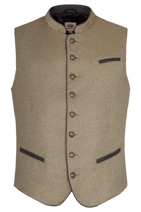 Herren Trachtenweste beige