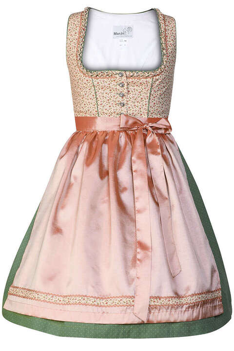 Dirndl Mini Blmchen altrosa grn