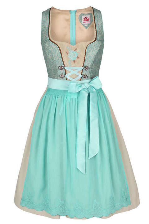 Dirndl mini aqua beige