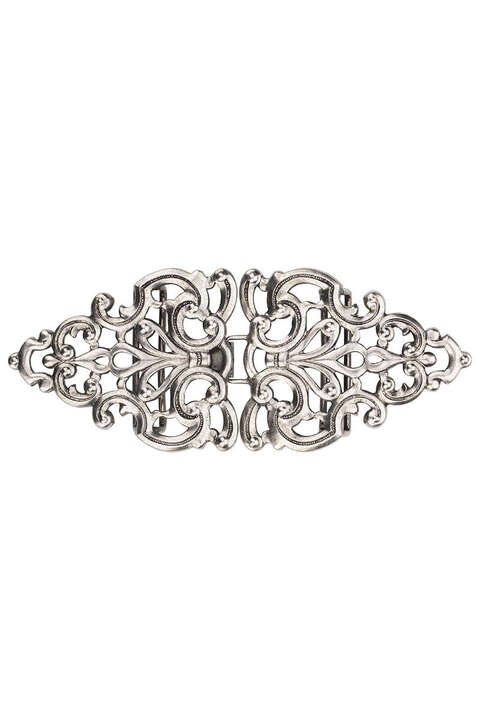 Dirndlschrzen Spange Sina oval filigran altsilber