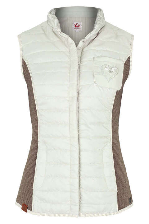 Trachten Steppweste taupe