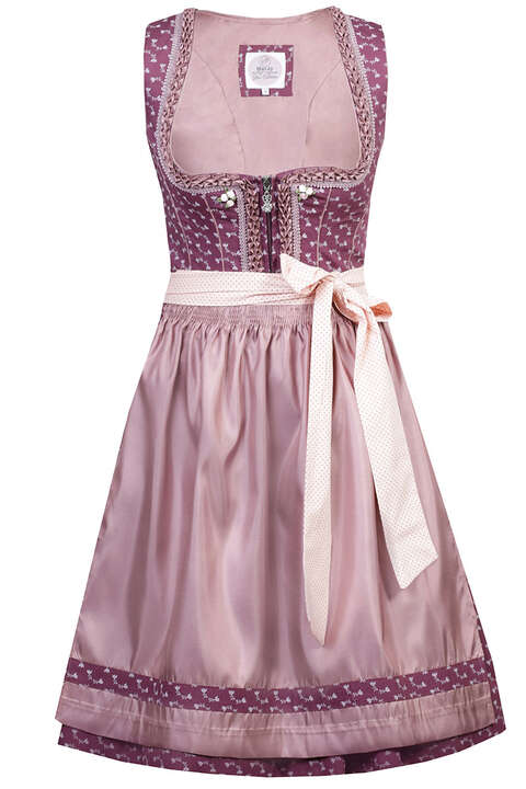 Dirndl kurz mit Reiverschluss brombeer