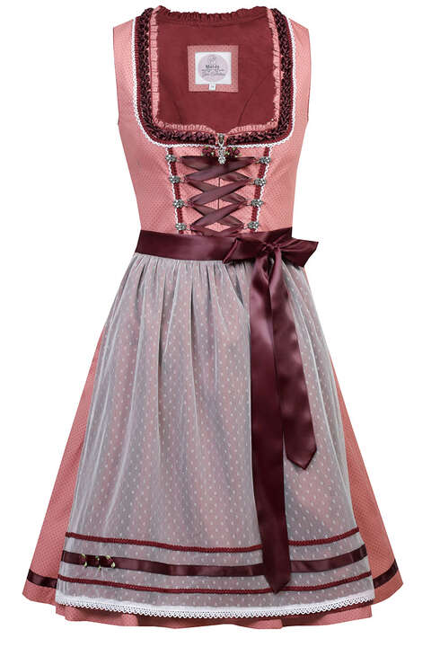 Mini-Dirndl mit Froschgoscherl-Rschen hagebutte