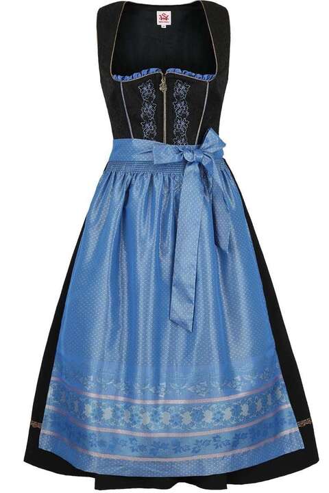 Dirndl mittel schwarz blau