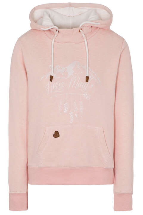 Kapuzen-Hoodie Damen rosa