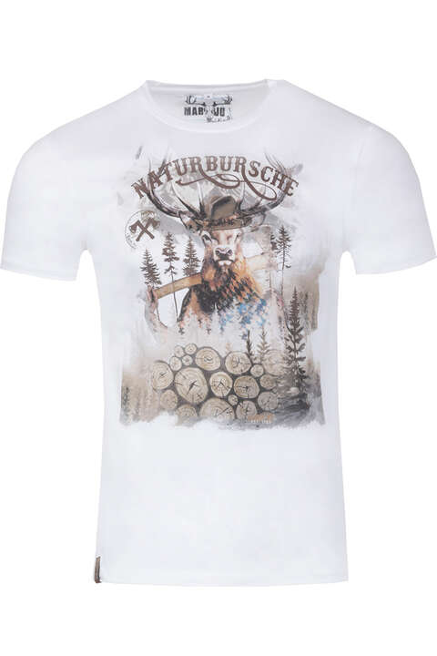 Herren T-Shirt Naturbursche`edelweiss