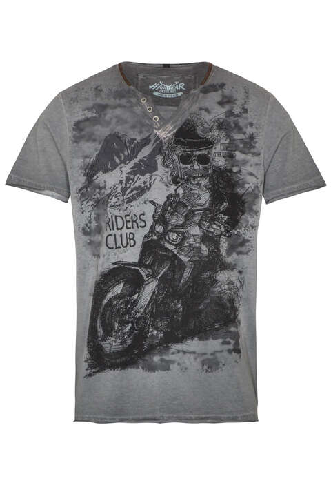 Herren T-Shirt 'Riders Club' grau