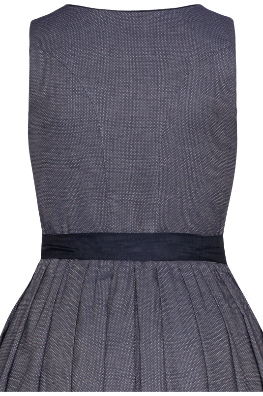 Damen Dirndl lang Hammerschmid KOFLERSEE 262-2076/70 in 49-BLAU-GEMUSTERT - Rückansicht Detail
