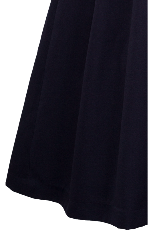 Damen Midi Dirndl Spieth & Wensky KITZ/80 in BLAU - Rückansicht Detail Rock unten