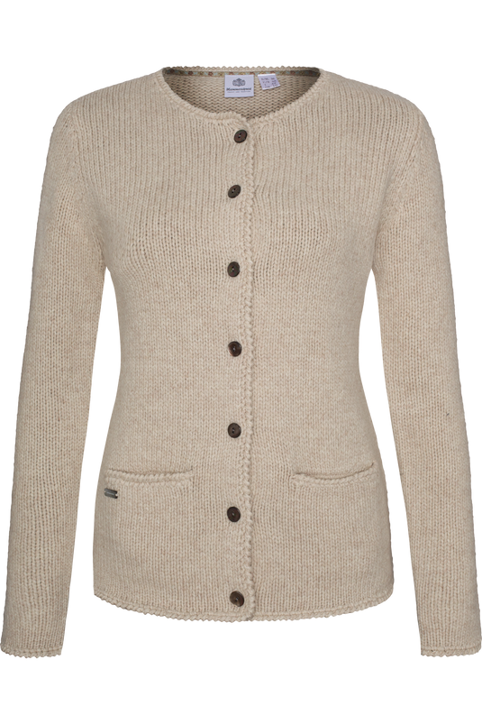 Damen Trachtenstrickjacke Hammerschmid TYROL 262-702 in 03-BEIGE - Vorderansicht