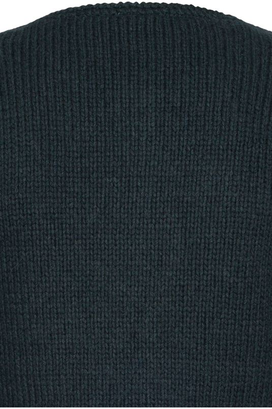 Damen Trachtenstrickjacke Hammerschmid TYROL 262-7502 in 47-BLAU - Rückansicht Detail oben