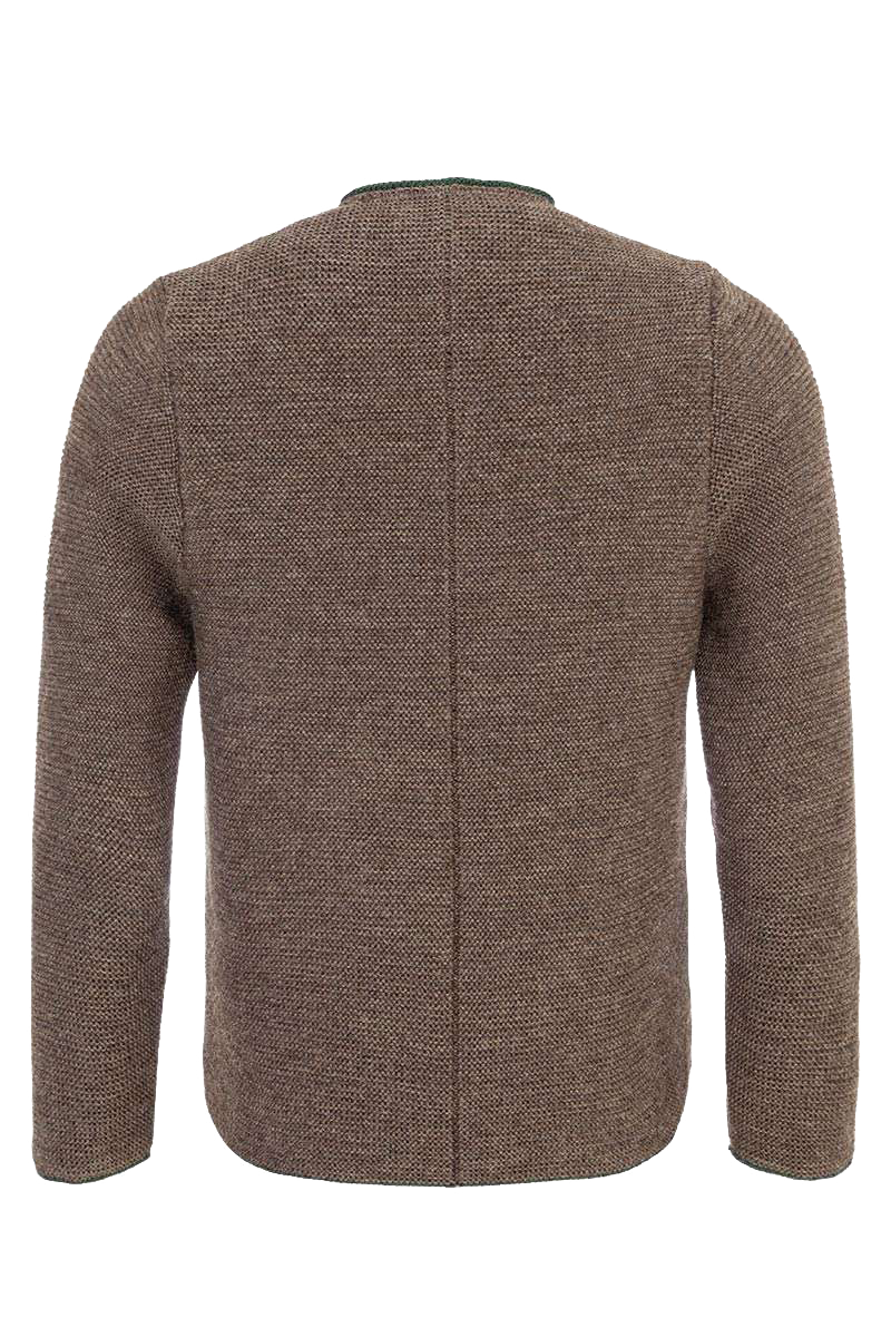 Tracht Herrenstrickjacke Braun Trachten Herren Strickjacke Gefüttert